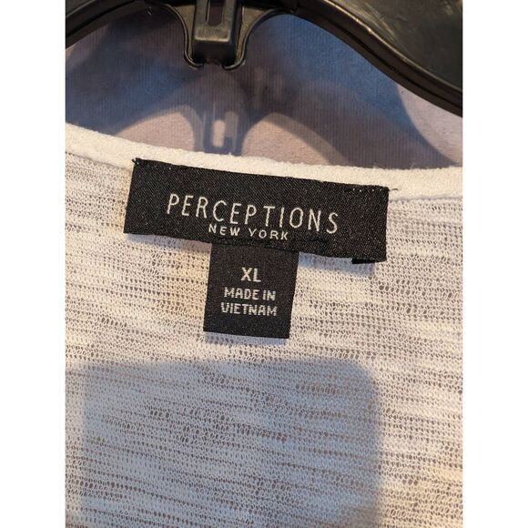 Perceptions semi-shear crop cardigan XL - Picture 6 of 6